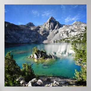 Dam på Upper Rae Sjö - John Muir Trail Poster