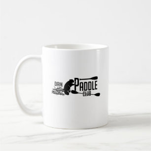 Dam Paddle Klubb Beaver Logotyp 11oz kaffe kopp