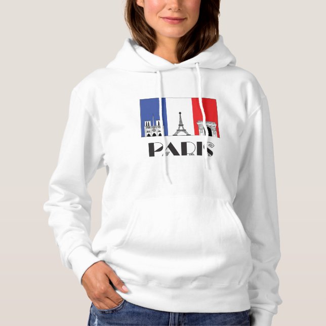 Dam Paris Hoodie Tröja (Framsida)