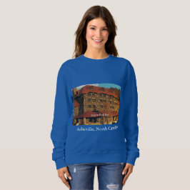 Dam parkerar den kungliga blåtttröjan med dungen t-shirt