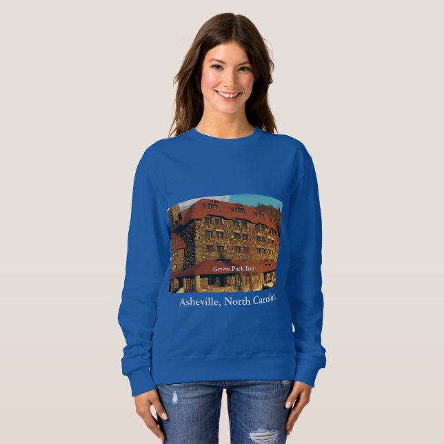 Dam parkerar den kungliga blåtttröjan med dungen t-shirt (Hel framsida)