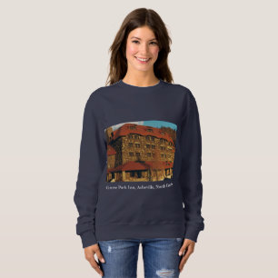 Dam parkerar marinblåa dunge gästgivargårdtröj t-shirt