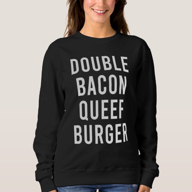 Dam Parts Luft Puff Bacon Burger Oral Ljud T Shirt (Framsida)
