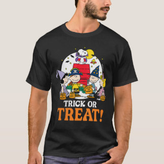 Dam Peanuts Halloween Trick Or Treat månsken T Shirt