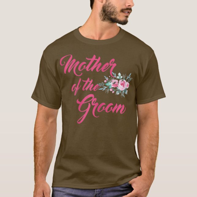 Dam Peonies Bröllop Matchande Bröllopsfest  T Shirt (Framsida)
