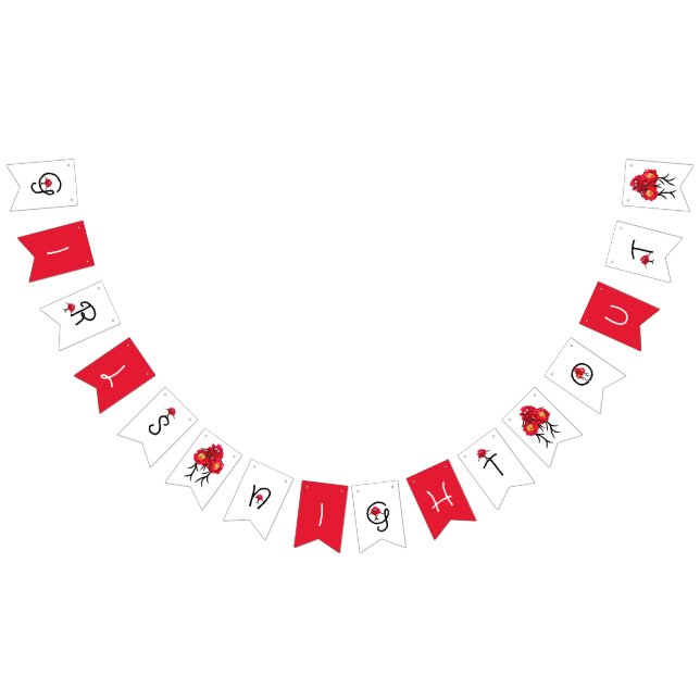 Dam peonies vimplar (Alla)