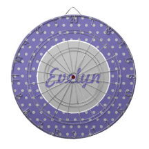 Dam Personlig Polka Dot Dartboard (Lavender)