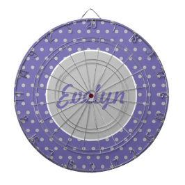 Dam Personlig Polka Dot Dartboard (Lavender) Darttavla
