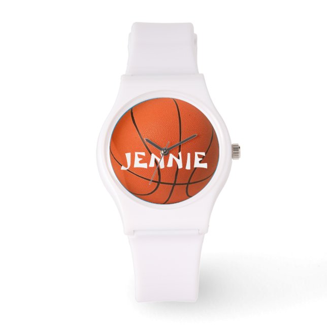 Dam Personlig Sporty Basketball Watch Armbandsur (Framsida)