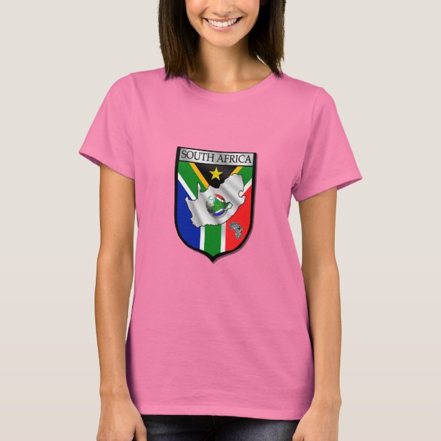 Dam Petite fotboll Sydlig Afrika t-shirt (Framsida)