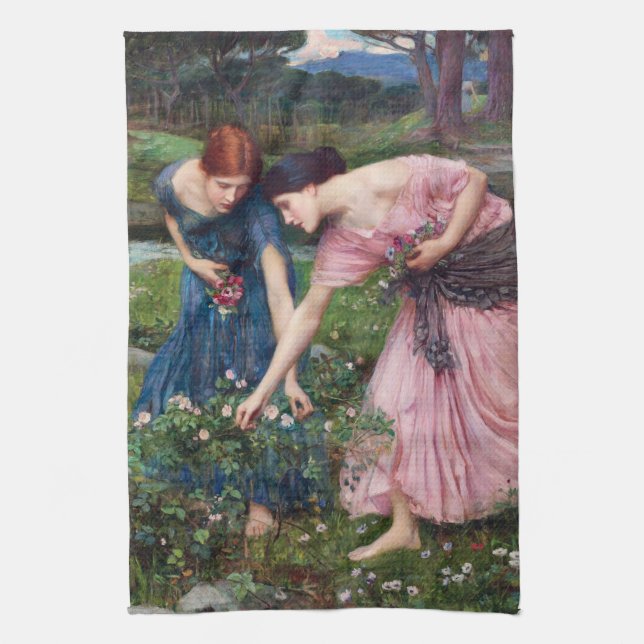 Dam Picking Ro, John William Waterhouse Kökshandduk (Vertikal)