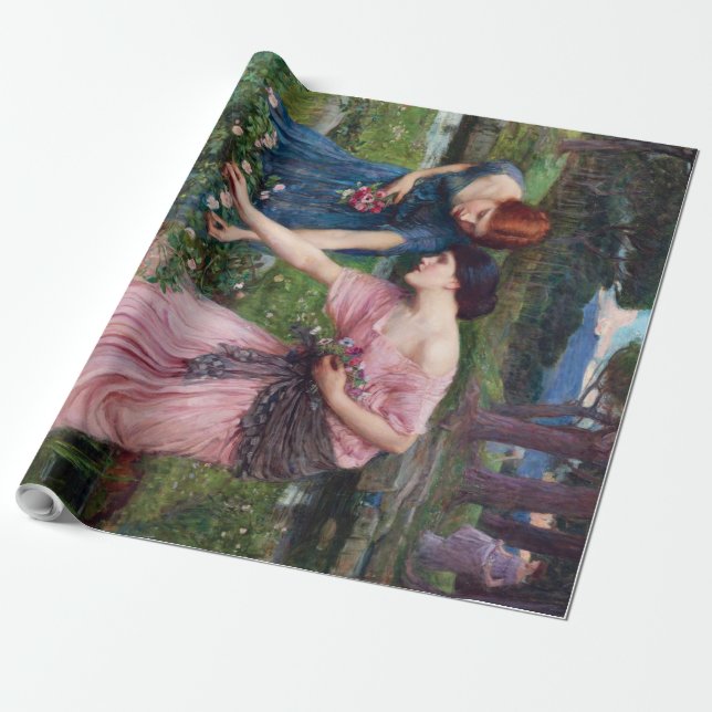 Dam Picking Ro, John William Waterhouse Presentpapper (Utrullad)