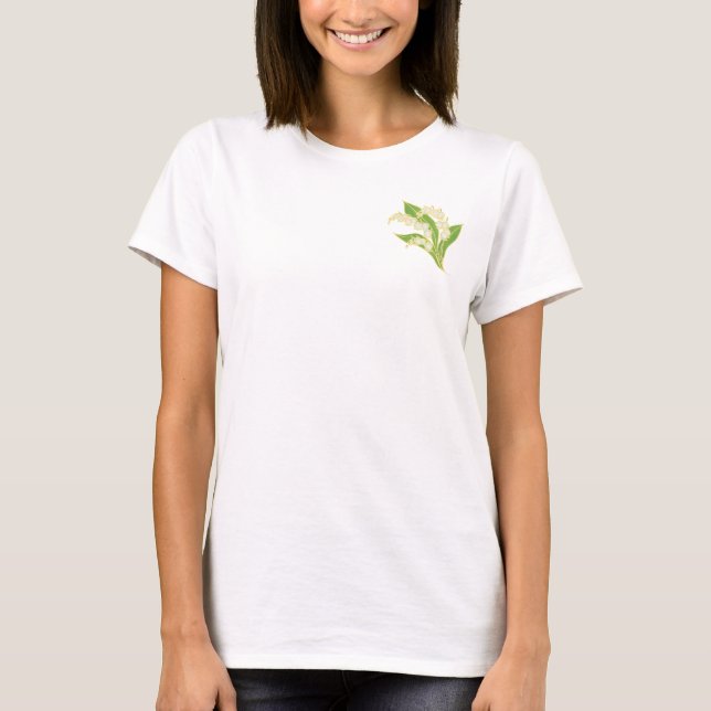 Dam Pique Polo Shirt: Lily of the Valley Tee (Framsida)
