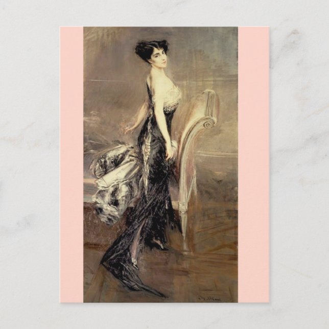 Dam Porträtt - Boldini Vykort (Framsida)
