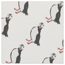Dam Puffin Fabric