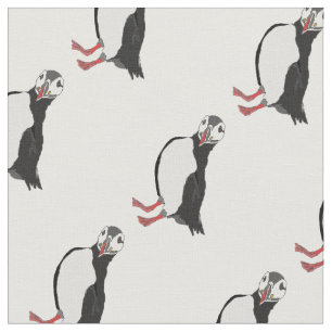 Dam Puffin Fabric Tyg