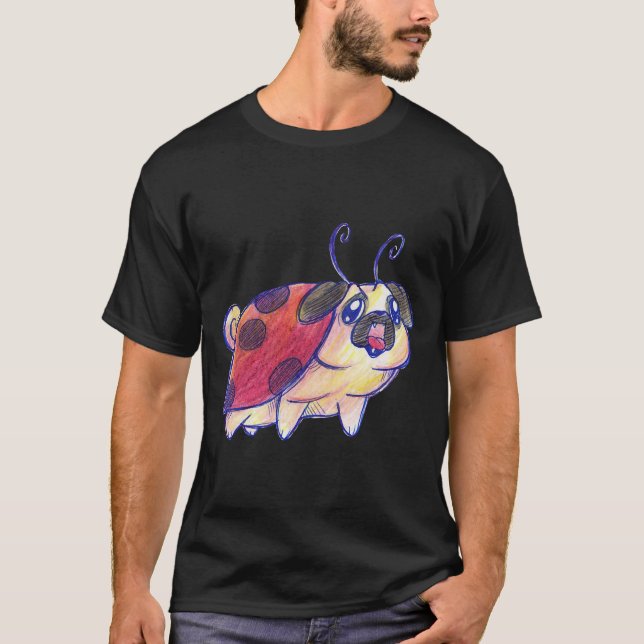 Dam Pug Essential T-Shirt 377 (Framsida)