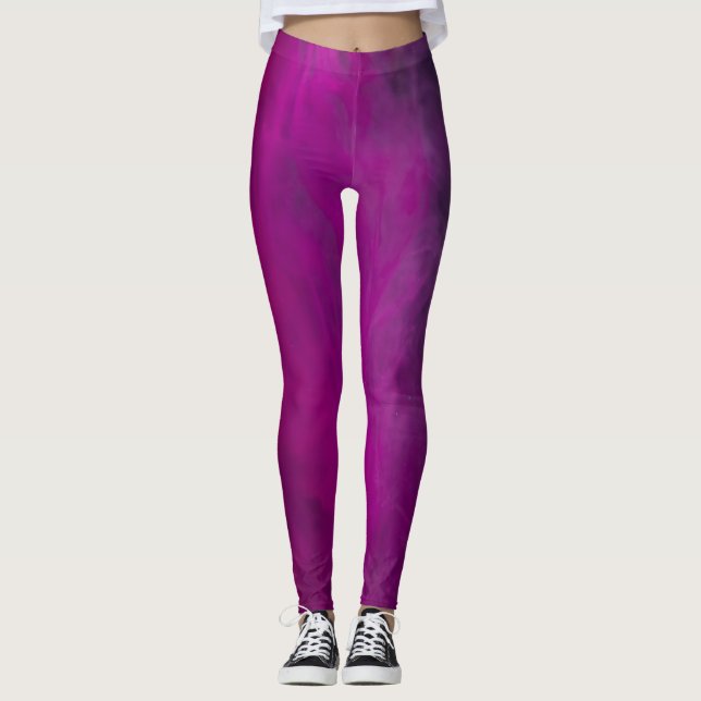 Dam Purple Leggings – Komfort, Stil & Mångsidighet (Framsida)