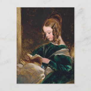 Dam Rachel Russell Reading a Bok Vykort