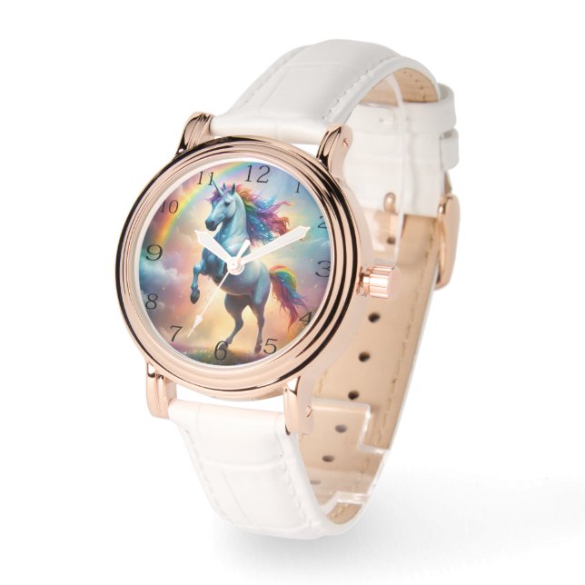Dam Rainbow Unicorn with Rainbow Gnistra, Armbandsur (Vinkel)
