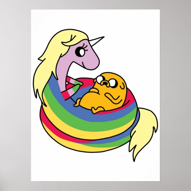 Dam Rainicorn och Jake Poster (Framsidan)