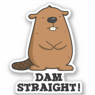 Dam Rak Sassy Beaver Pun Klistermärken