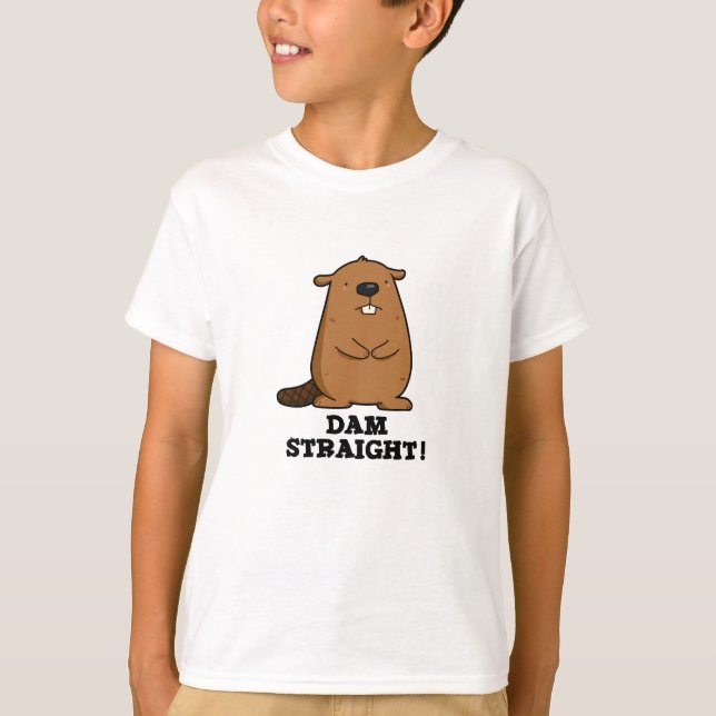 Dam Rak Sassy Beaver Pun T Shirt (Framsida)
