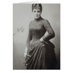 Dam Randolph Churchill Hälsningskort