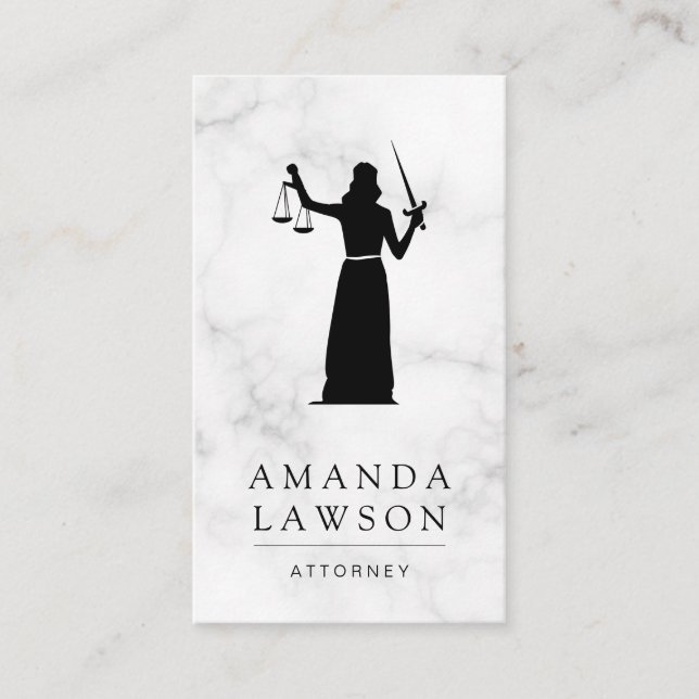 Dam | Rättvisa | Utnämningskort för advokat Tidsbeställning Kort (Framsida)