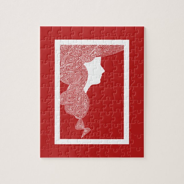 Dam Red Pussel (Vertikal)