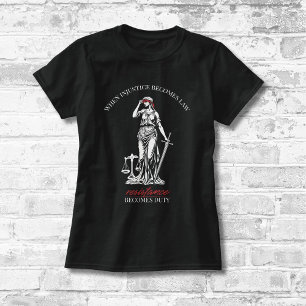Dam: Resistens mot rättvisan T Shirt