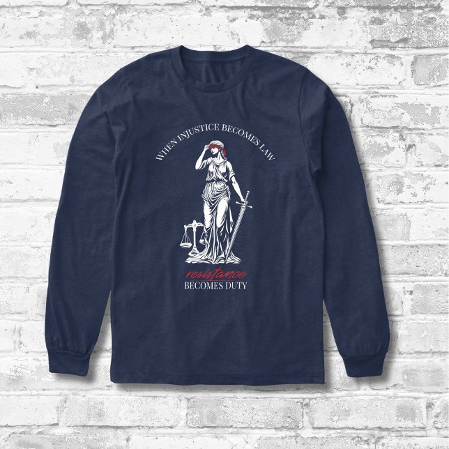 Dam: Resistens mot rättvisan T Shirt (Skapare uppladdad)
