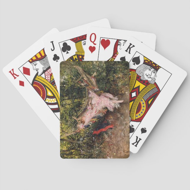 Dam Resting in a Hammock (av Giovanni Boldini) Casinokort (Baksidan)