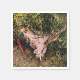 Dam Resting in a Hammock (av Giovanni Boldini) Pappersservett
