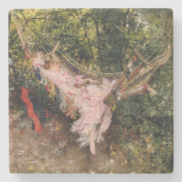 Dam Resting in a Hammock (av Giovanni Boldini) Stenunderlägg