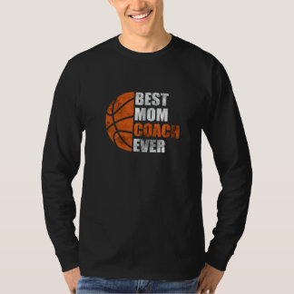 Dam Retro Bästa Basketboll Mamma Tränare Någonsin T Shirt
