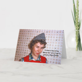 Dam Retro Fabulous Birthday Humor Kort