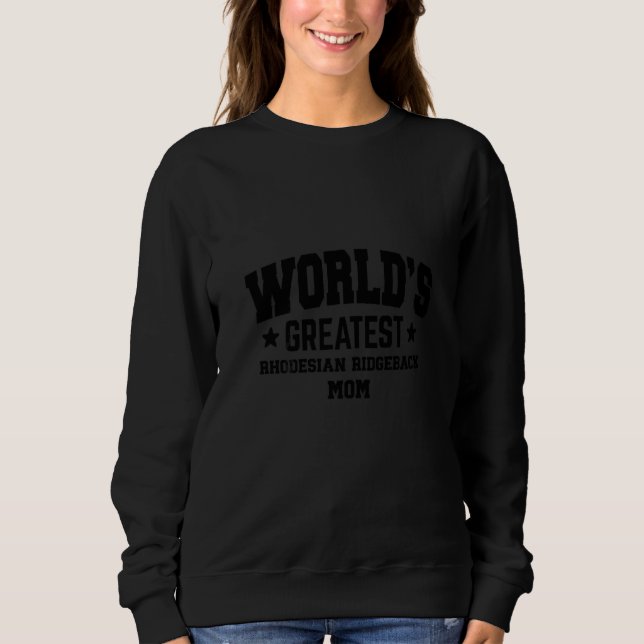 Dam Rhodesian Ridgeback För Mamma Hundras T Shirt (Framsida)