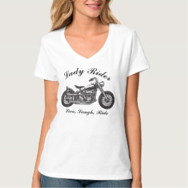 Dam Rider Motorcle Live, Laugh, Ride T Shirt