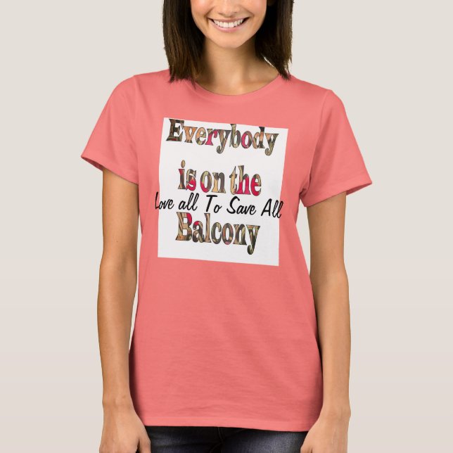 Dam Ringer T-Shirt All är på Balcony (Framsida)