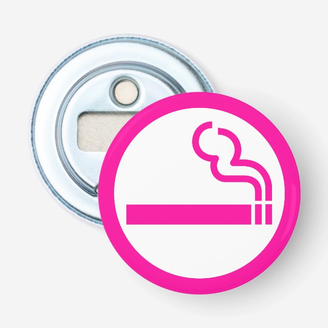 Dam Rökområde 喫 煙 女 性 japanskt tecken Flasköppnare (Framsidan)