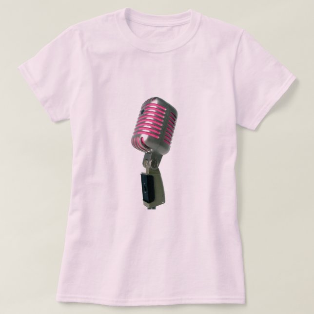Dam - Rosa Mic T-Shirt (Design framsida)