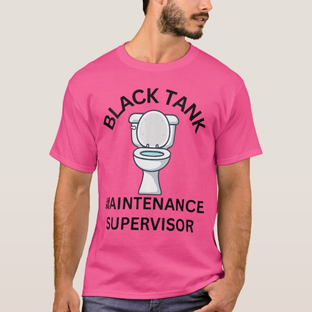 Dam RV Camping Svart Tank Underhåll Dad Tee V (Framsida)