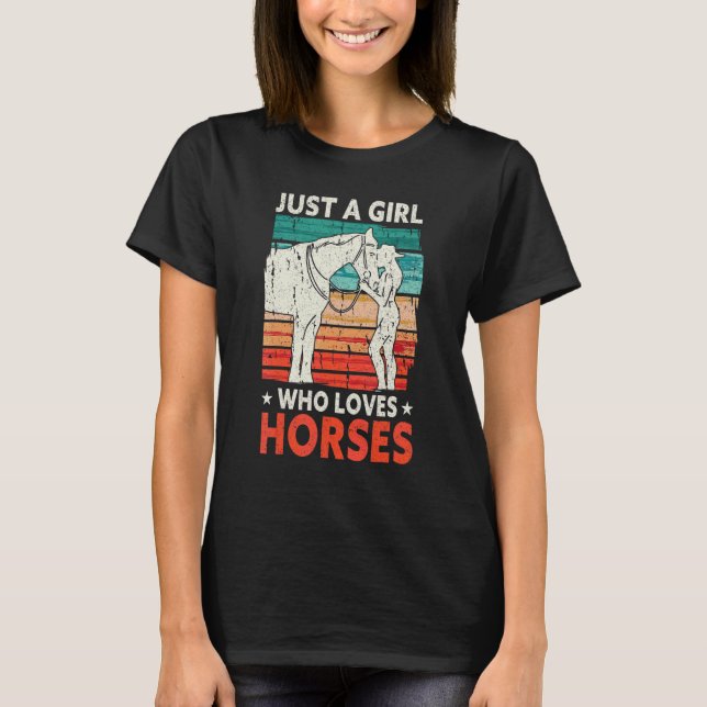 Dam Ryttare Ägar Outfit Equestrian Häst  T Shirt (Framsida)