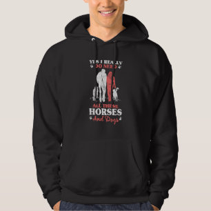 Dam Ryttare Ägar Outfit Equestrian Hund   Hoodie