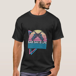 Dam Saxofon Sax Saxofonist Retro Baryton T Shirt