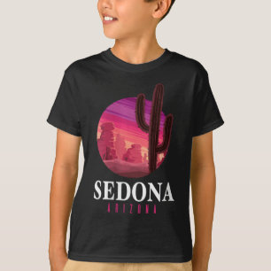 Dam Sedona Arizona Kaktus Solnedgång Öken Sedona T Shirt