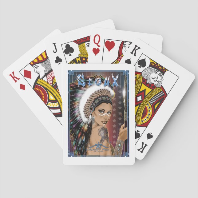 Dam Sioux Casinokort (Baksidan)
