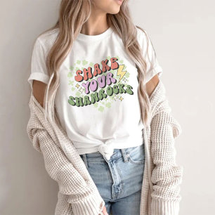 Dam Skakar din Shamrock T-Shirt, patricks Day T Shirt
