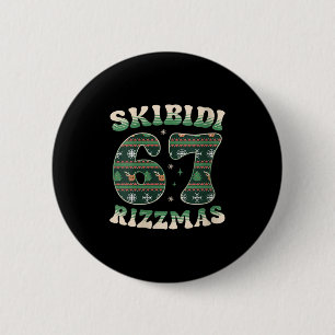Dam Skibidi Rizzmas 67 Six Seven Meme Fula Julen V Knapp